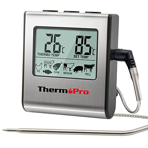 ThermoPro TP16 Digitales Bratenthermometer Ofenthermometer...