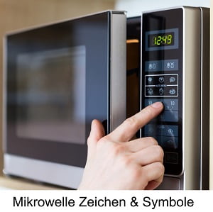 Mikrowelle Symbol Symbole Zeichen mikrowellengeeignet Mikrowelle Funktionen