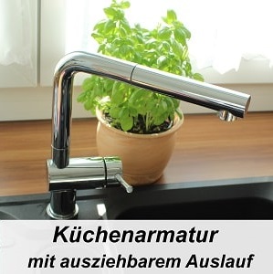Küchenarmatur mit ausziehbarem Auslauf – Wasserhahn für Küche ausziehbar Spültischarmatur Test Erfahrungen Kaufen 1-min