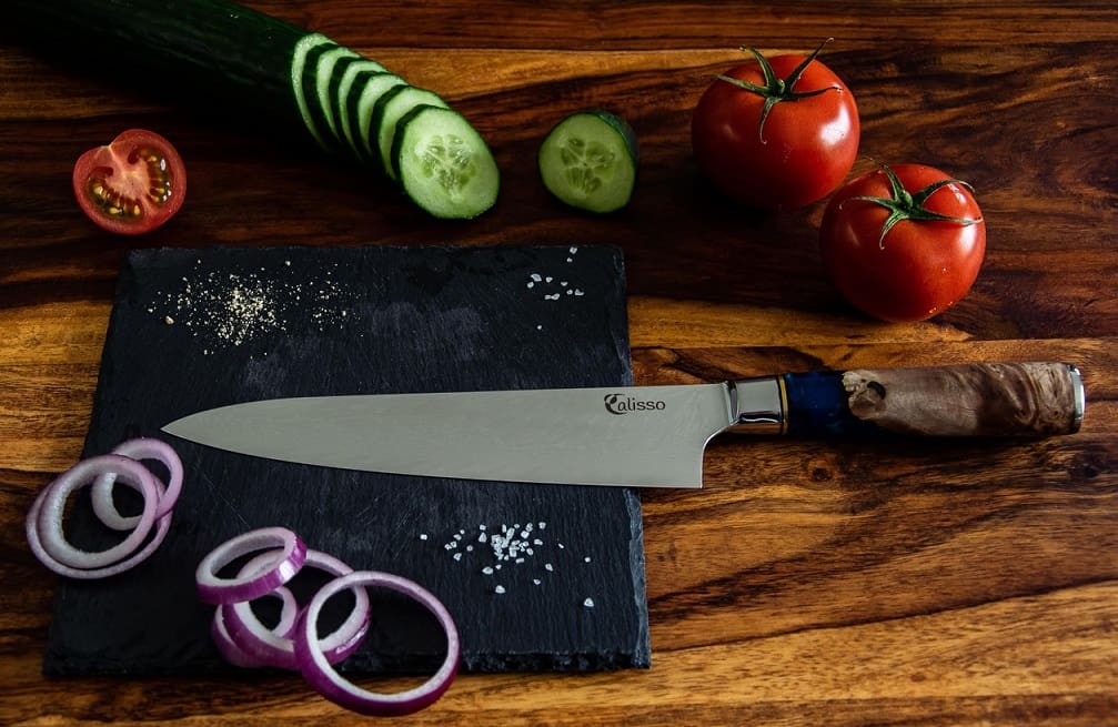 Calisso Messer Damastmesser Test kaufen Erfahrungen schärfen