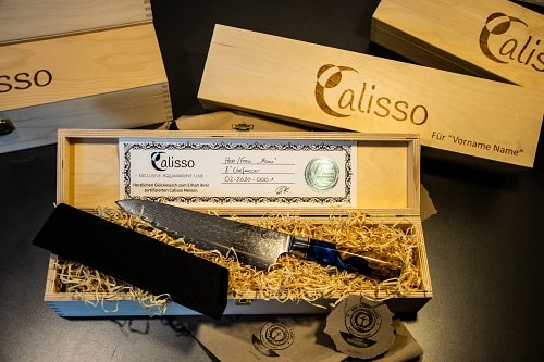 Calisso Messer Damastmesser Test kaufen Erfahrungen schärfen