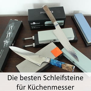 Messer Schärfset mit 5 Schleifstein Abziehstein Wetzstein in Kunststoffbox Pro