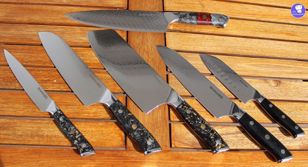 Damaso Damastmesser Test, Messer, Messerset kaufen Vergleich Küchenmesser 4