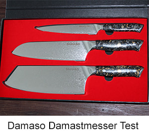 Damaso Damstmesser Test, Messerset, Küchenmesser im Test, Vergleich, kaufen